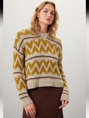 The Great Fold Heart Pullover Sweater Size 1